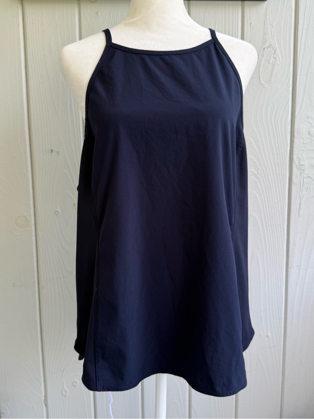 GAP Fit Navy High-Neck Sleeveless Athletic Tank